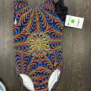 GK Patterned Leotard with scrunchie